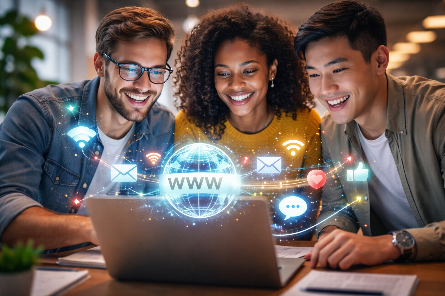 High speed internet connection